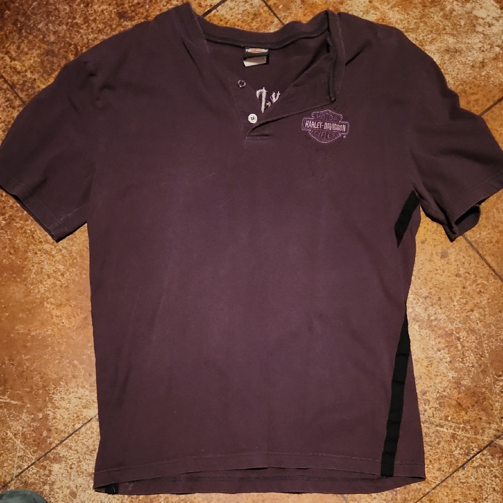 Harley-Davidson Men's Faded Black Short Sleeve Tee